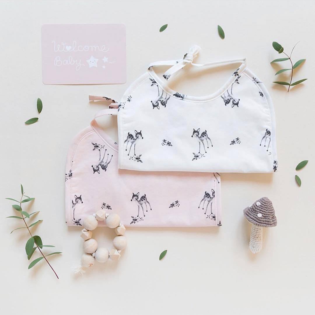 Rose In April - Ruokalappu - Bambi - Ecru