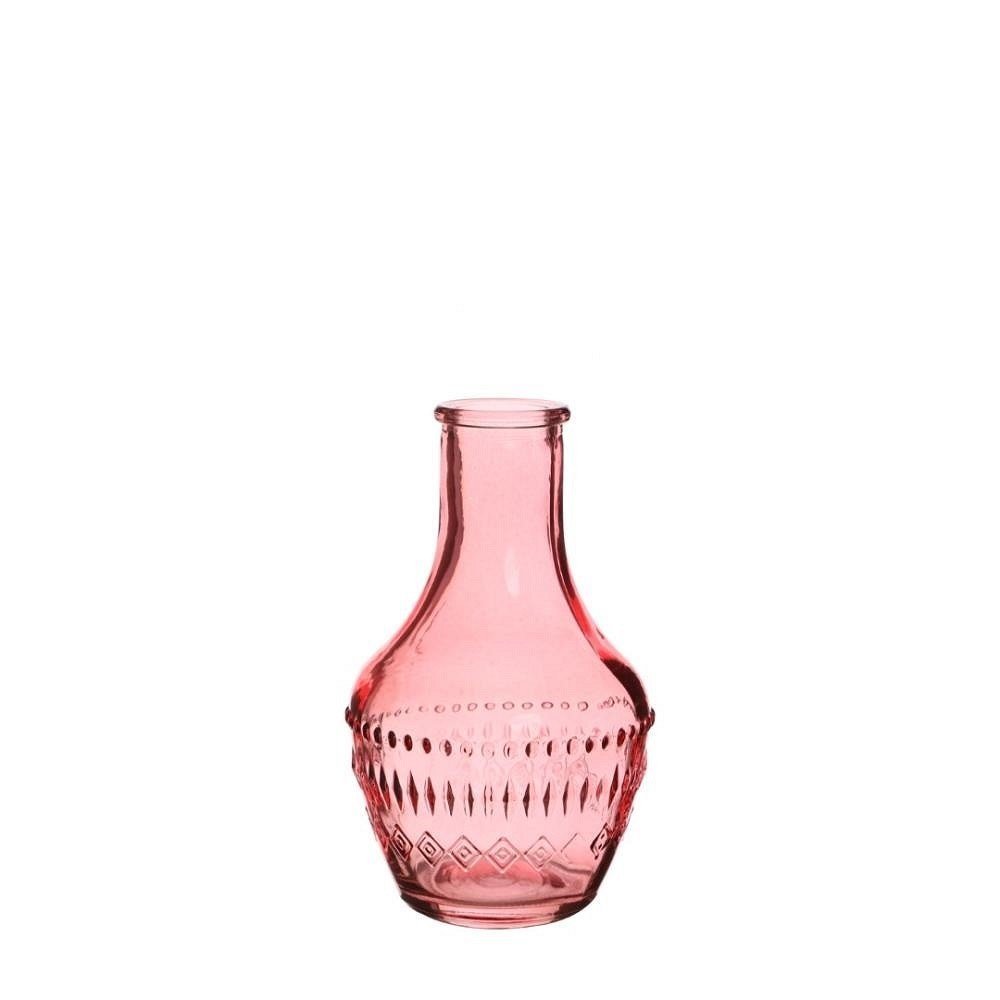 Lasipullo/pieni lasimaljakko, Milano, vaaleanpunainen